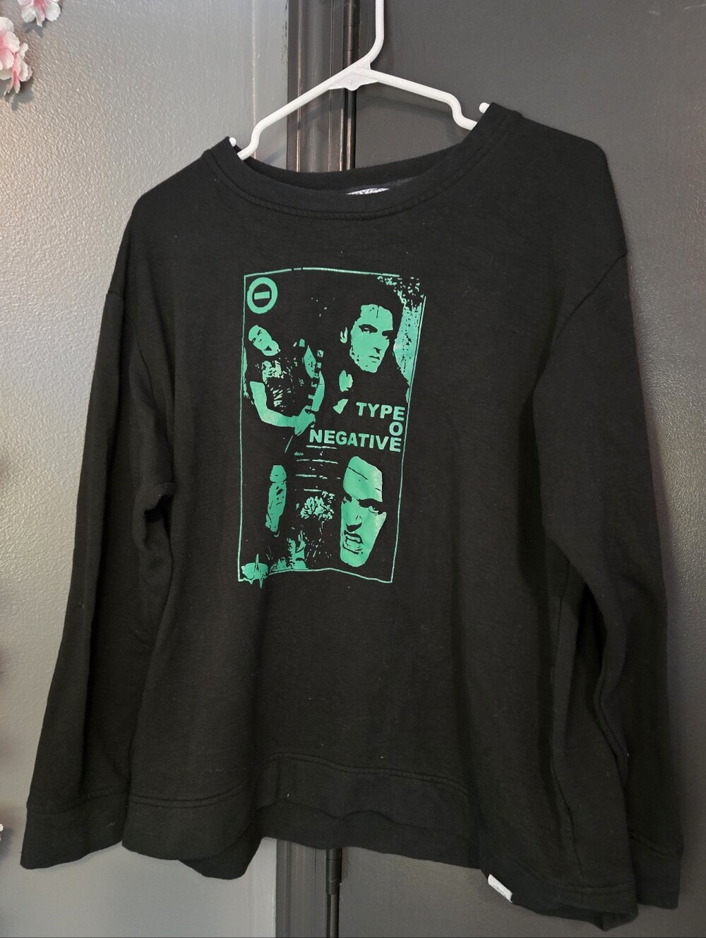 Type O Negative Graphic Crewneck Sweatshirt - Black/Green